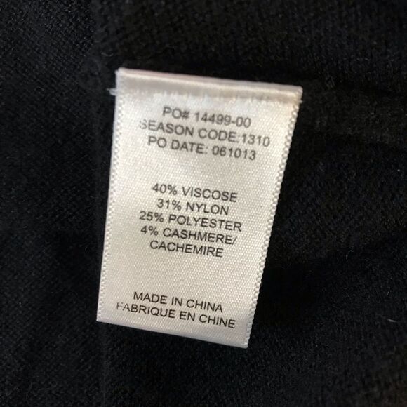 Splendid Gray Black Colorblock Poly Cashmere Blend Pullover Sweater Size S - Picture 8 of 8